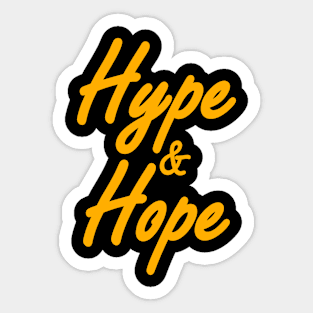 HYPE & HOPE - Collector design yellow Sticker